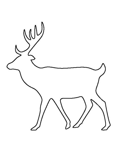 Printable Deer Outline